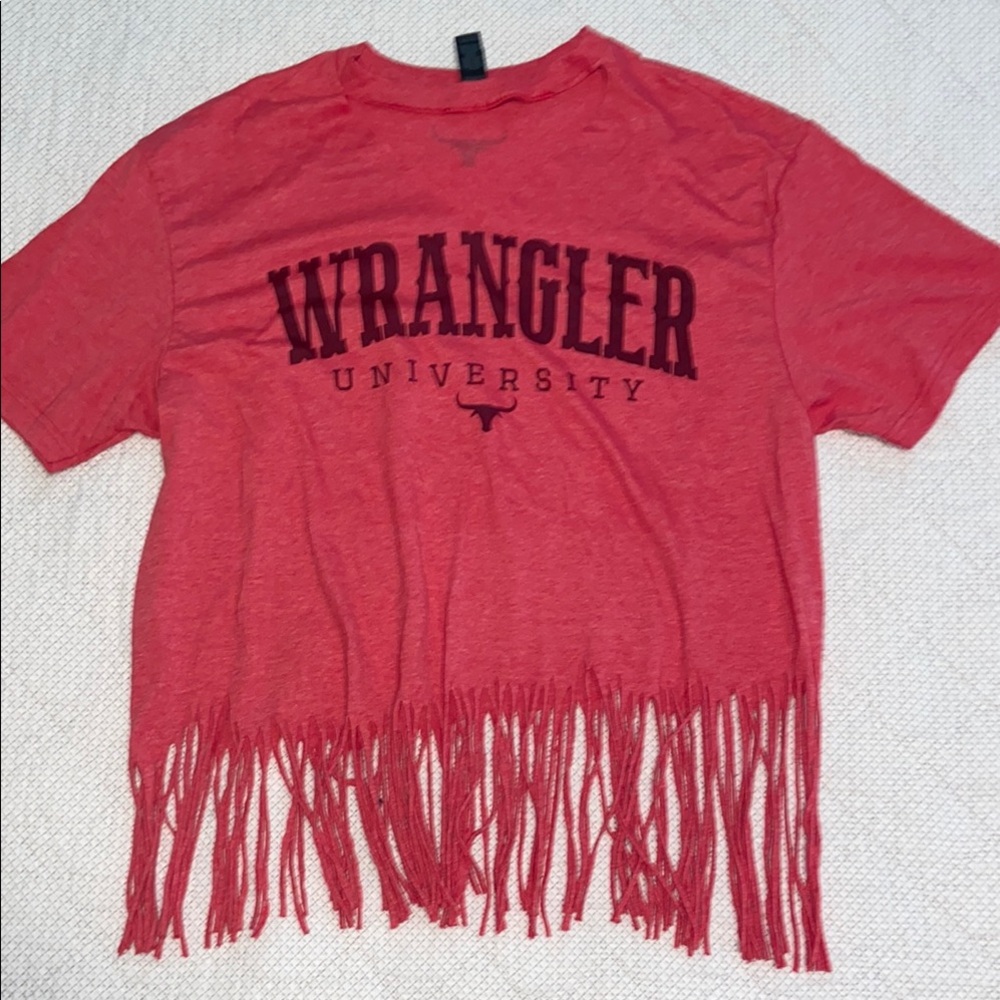 Wrangler Red Fringe T-Shirt xl